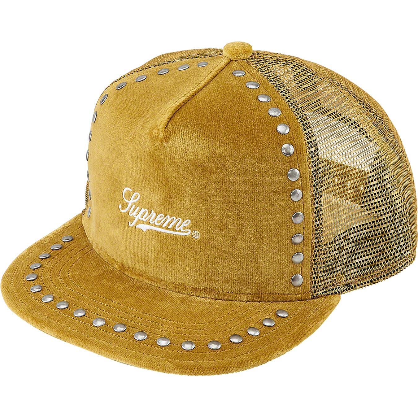 Studded Velvet Mesh Back 5-Panel view 6